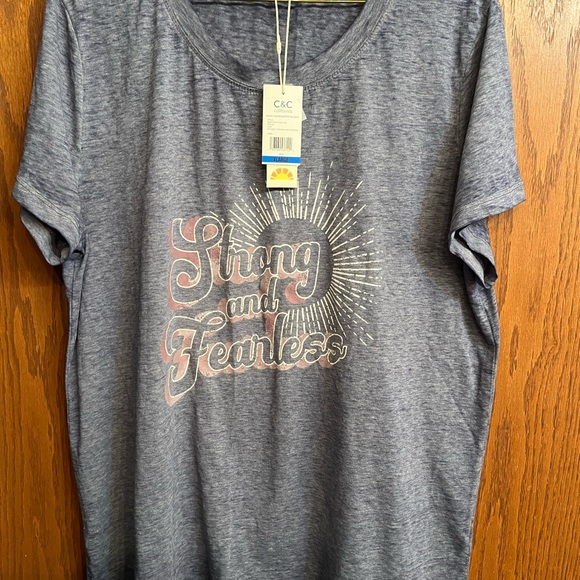 C&C California T-Shirt New with Tags Blue - Picture 3 of 9